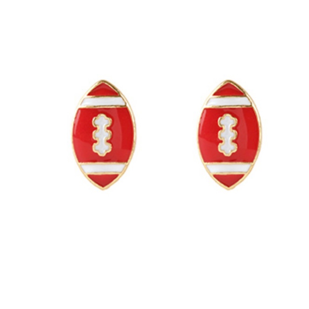 Football Stud Earrings